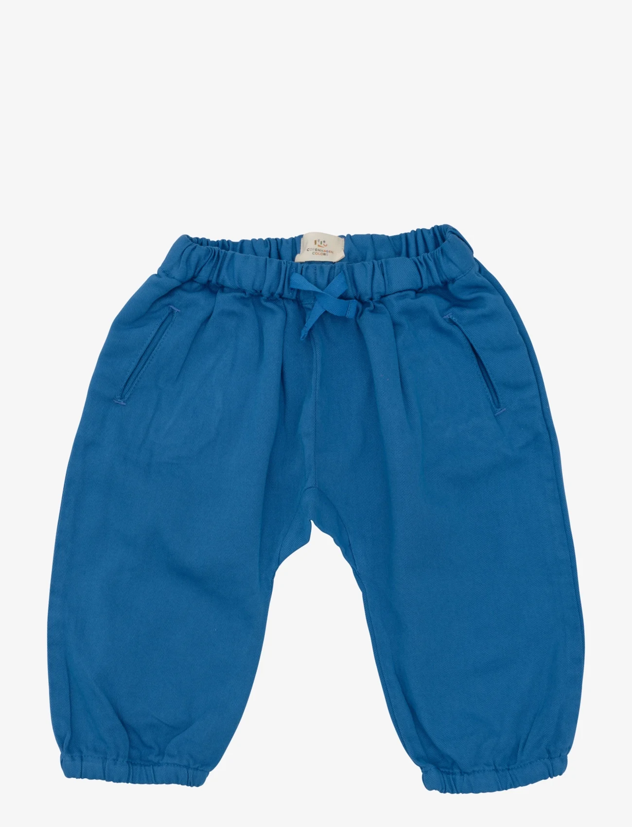 Copenhagen Colors - TWILL BABY PANTS - summer savings - sharp blue - 0