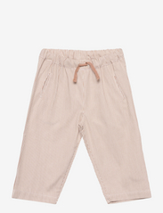 STRIPED YARNDYED PANTS - BEIGE STRIPE