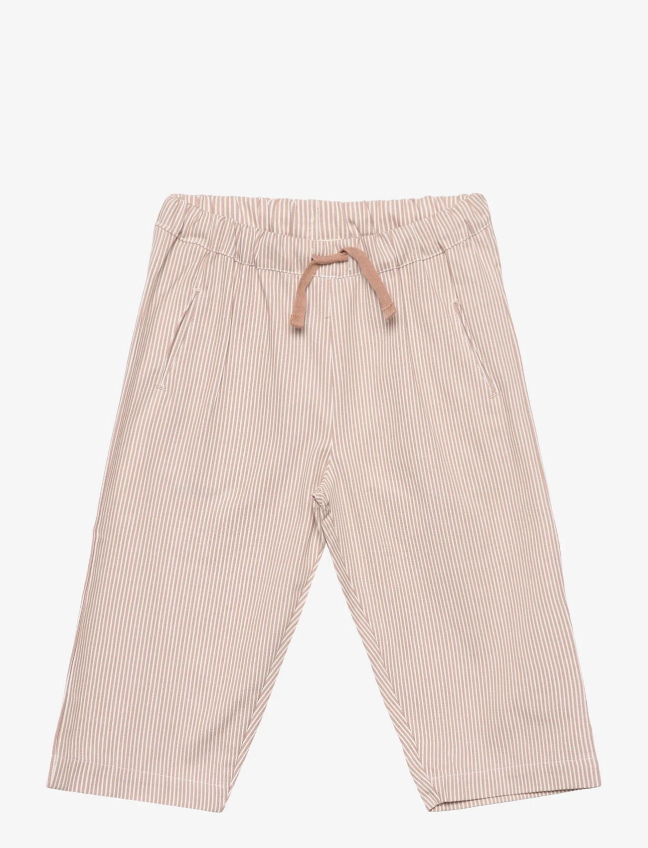 Copenhagen Colors - STRIPED YARNDYED PANTS - vauvojen housut - beige stripe - 1