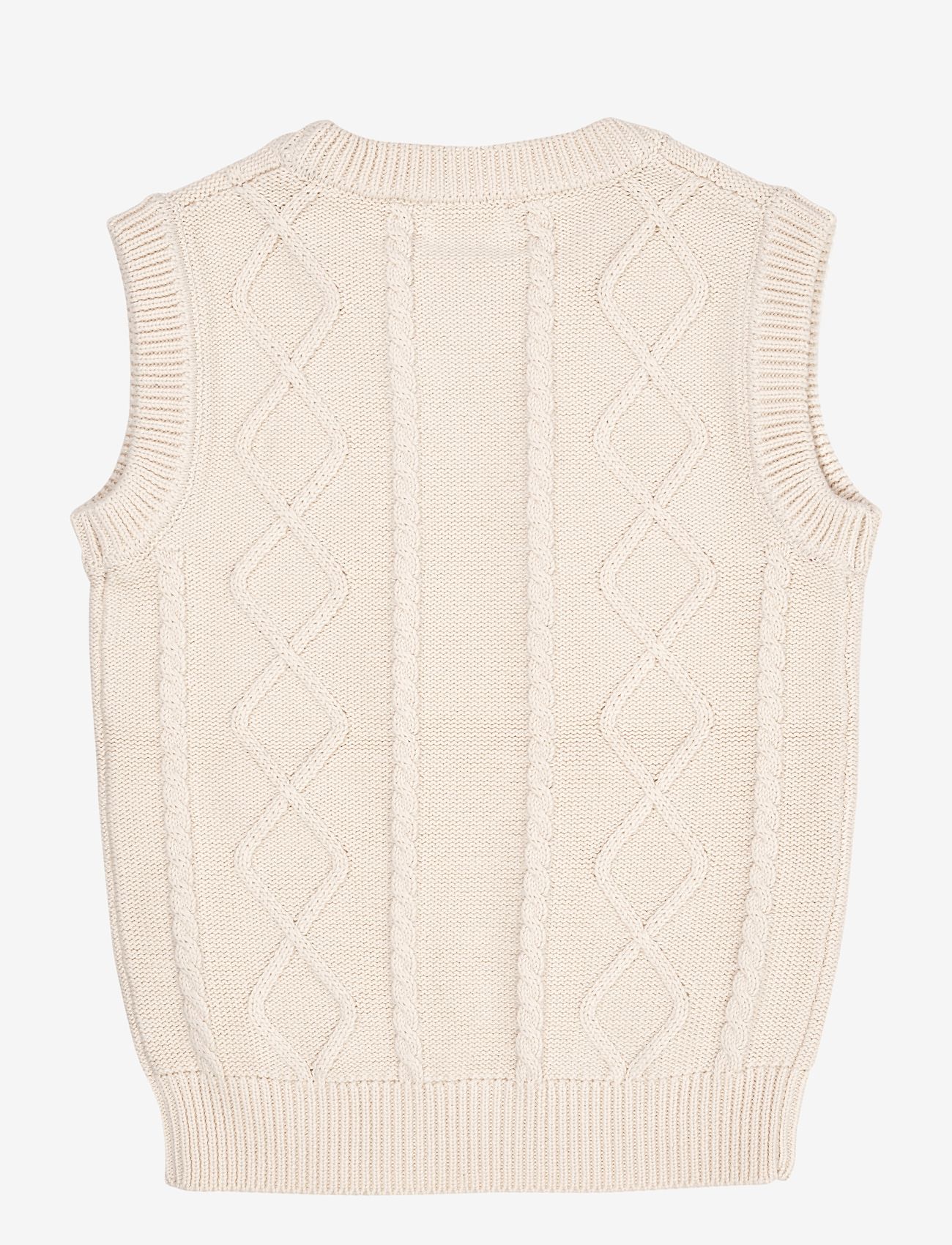 Copenhagen Colors - KNITTED CABLE VEST - veste - cream - 2