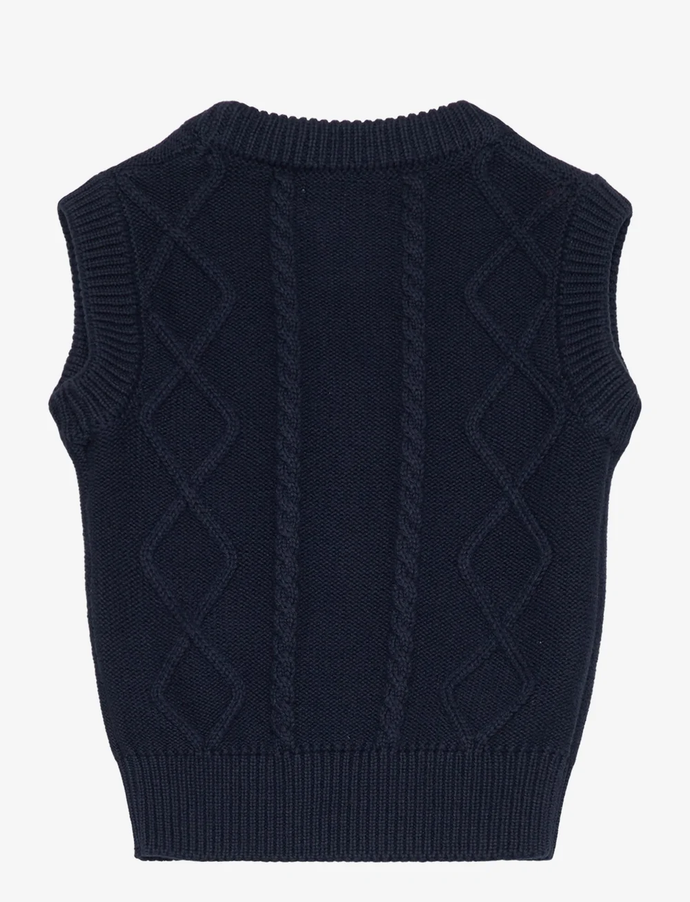 Copenhagen Colors - KNITTED CABLE VEST - västar - navy - 1