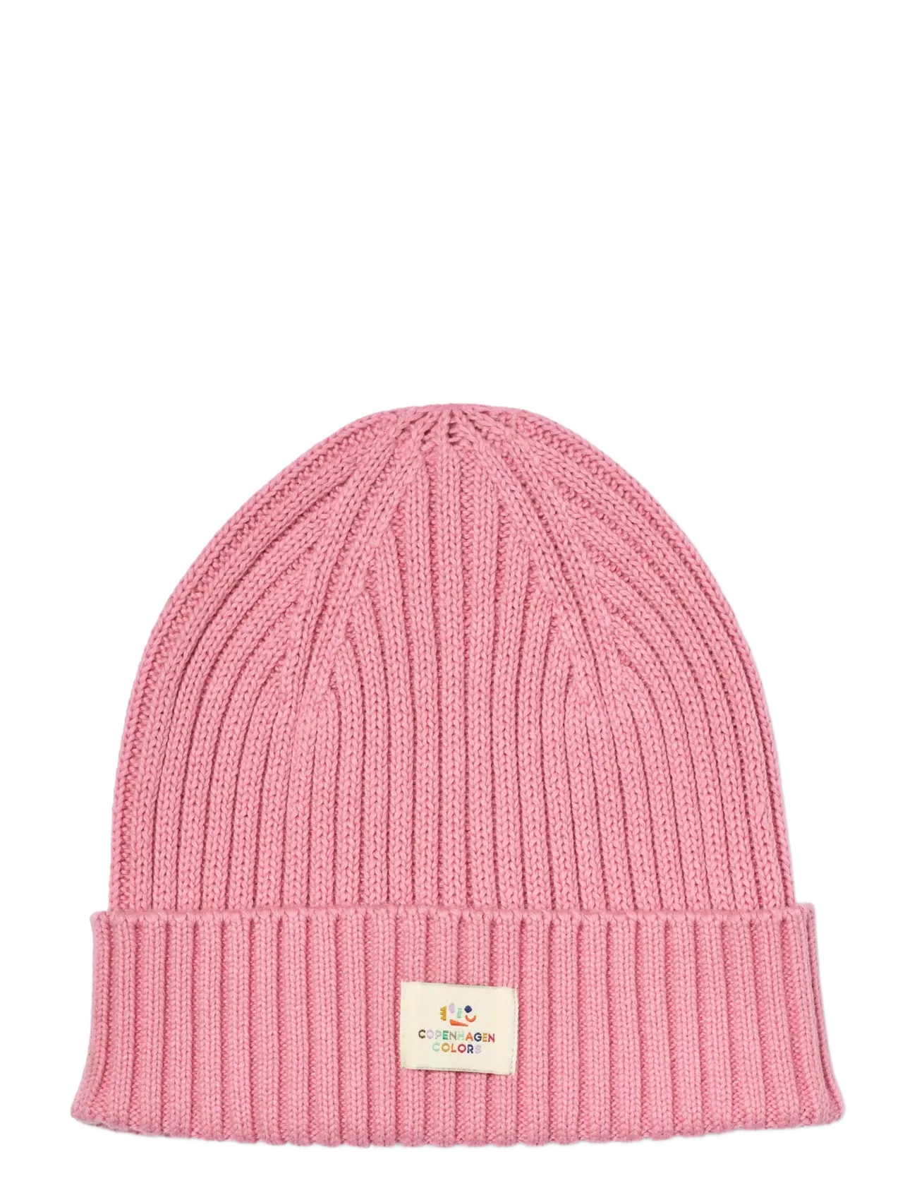 Copenhagen Colors Cotton Knitted Classic Beanie - Mützen - BLOSSOM PINK / pink/rose