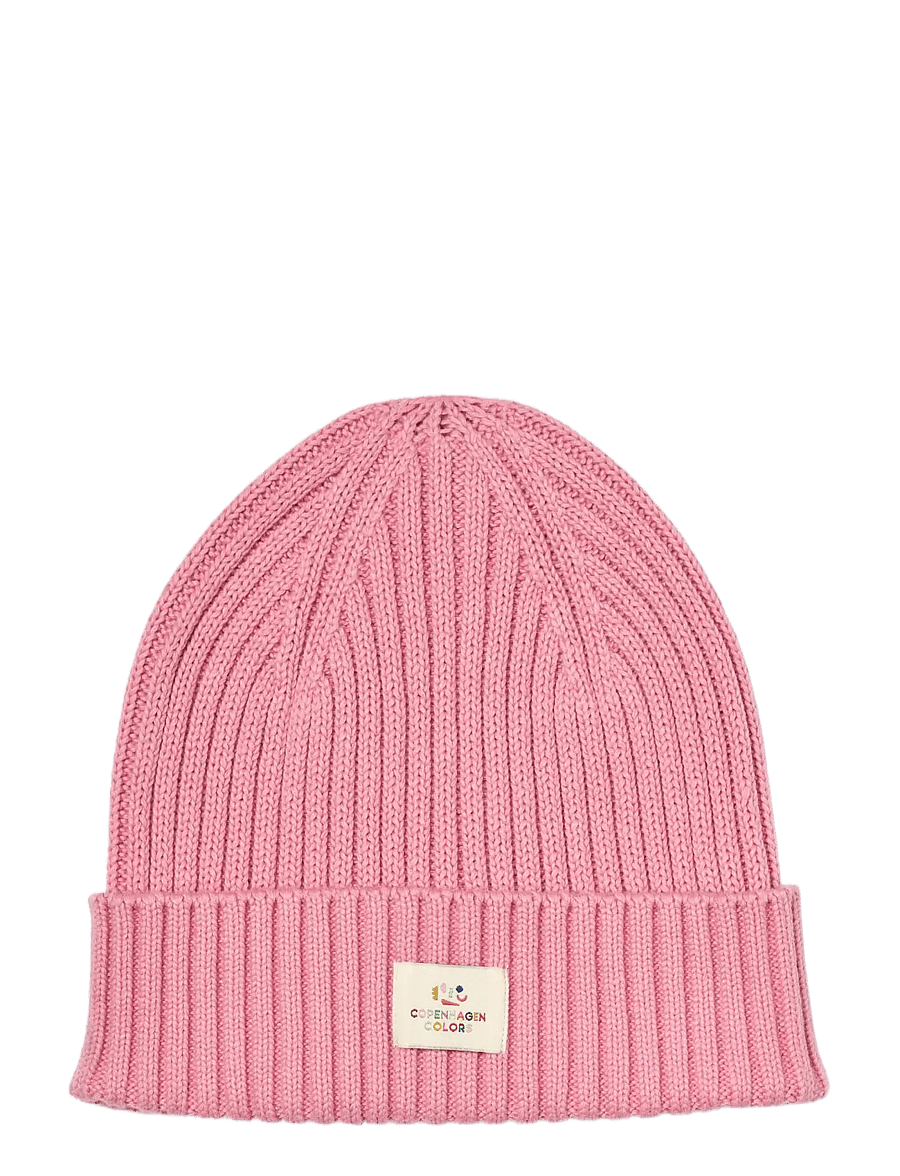 Copenhagen Colors - Cotton Knitted Classic Beanie - beanies - blossom pink - 0