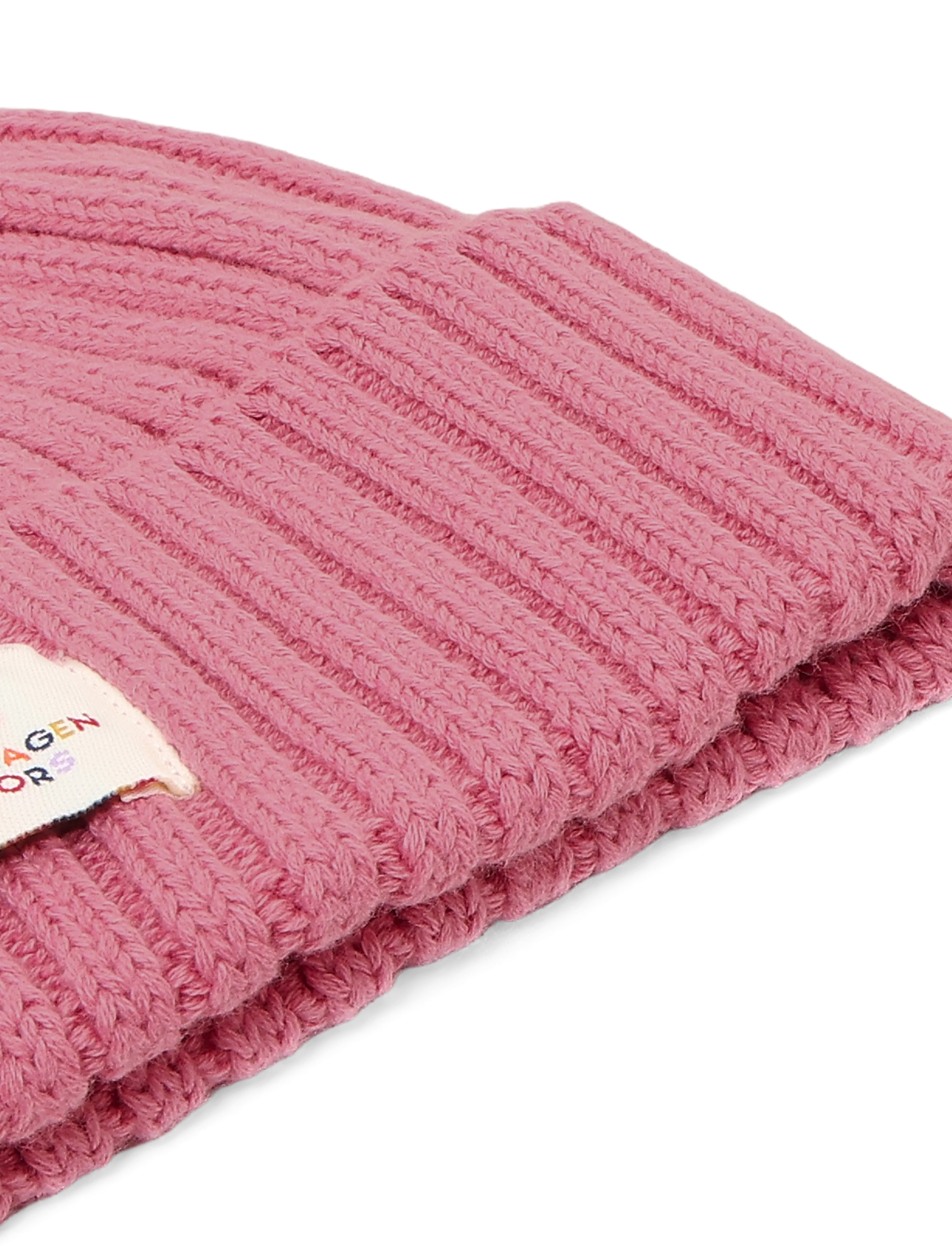 Copenhagen Colors - Cotton Knitted Classic Beanie - beanies - blossom pink - 2