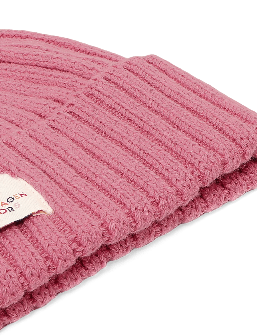 Copenhagen Colors - Cotton Knitted Classic Beanie - beanies - blossom pink - 2