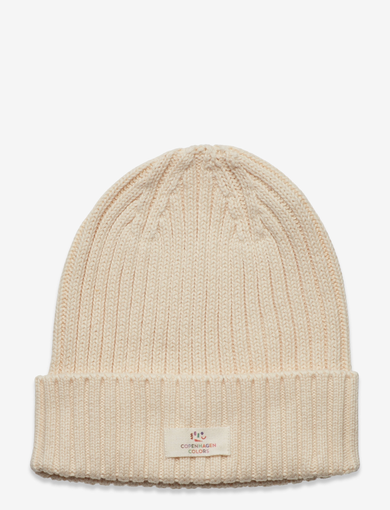 Copenhagen Colors Cotton Knitted Classic Beanie - Beanies - CREAM / cream