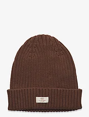 Copenhagen Colors - COTTON KNITTED CLASSIC BEANIE - lowest prices - dk brown - 0