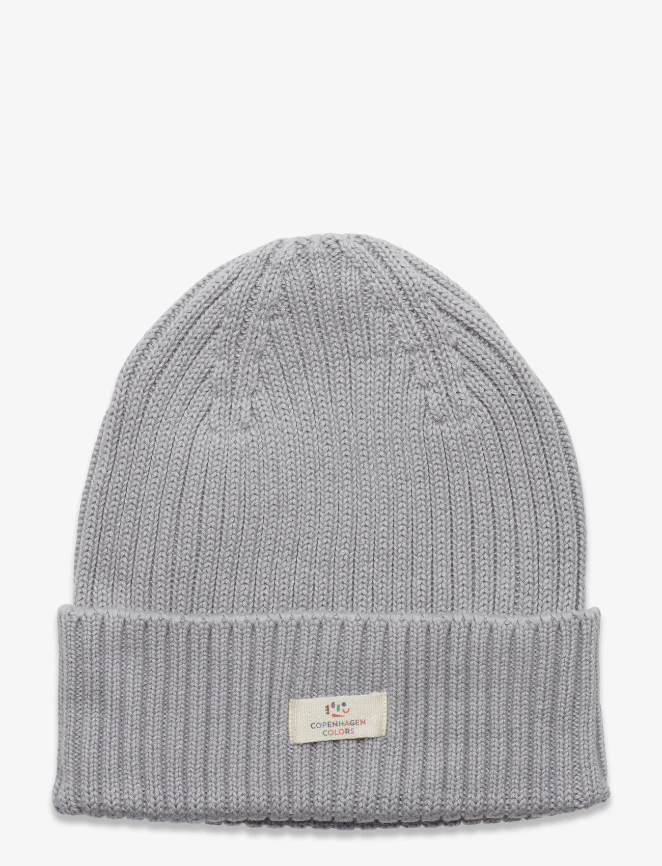 Copenhagen Colors - COTTON KNITTED CLASSIC BEANIE - lowest prices - dusty blue - 0