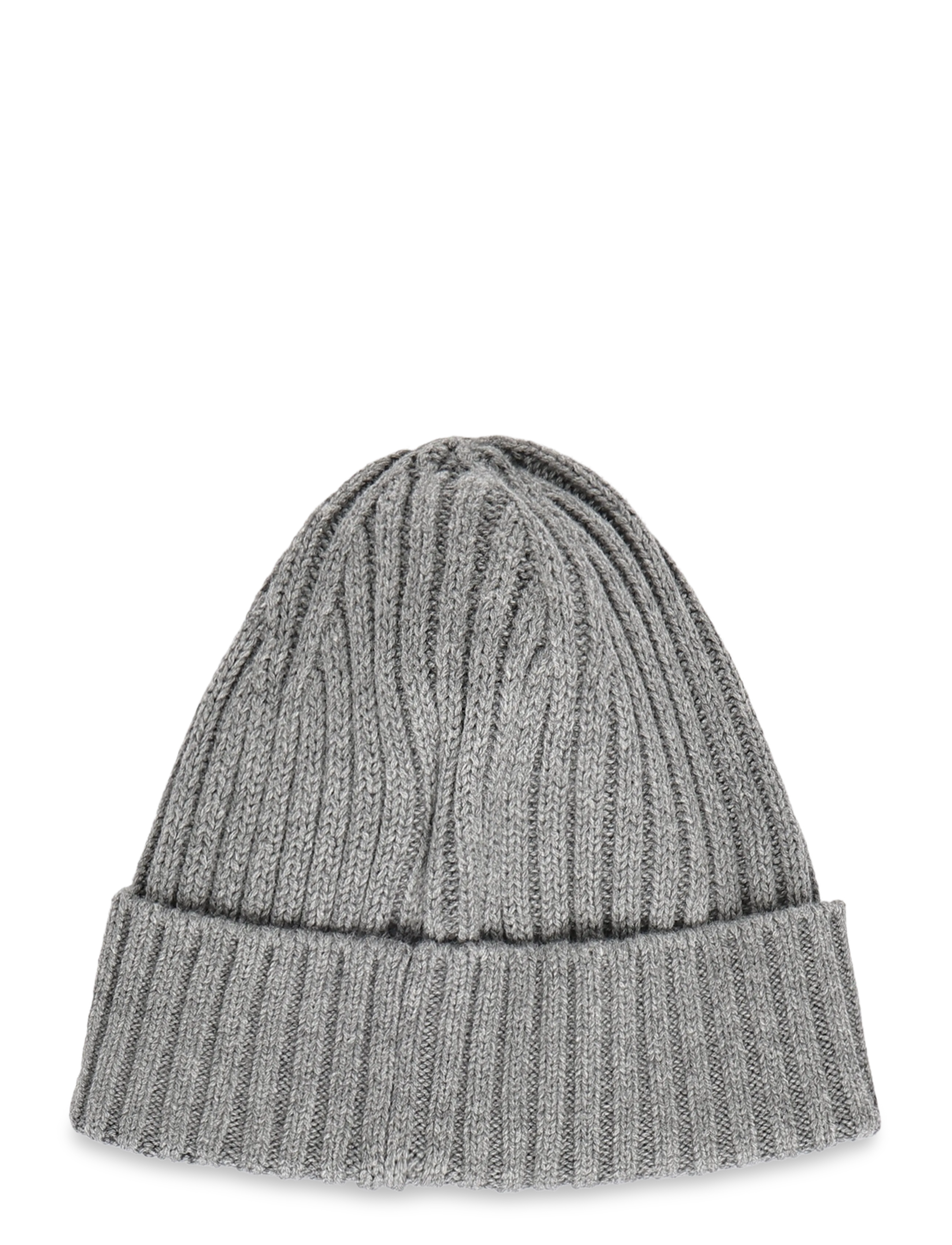 Copenhagen Colors - Cotton Knitted Classic Beanie - beanies - grey melange - 1