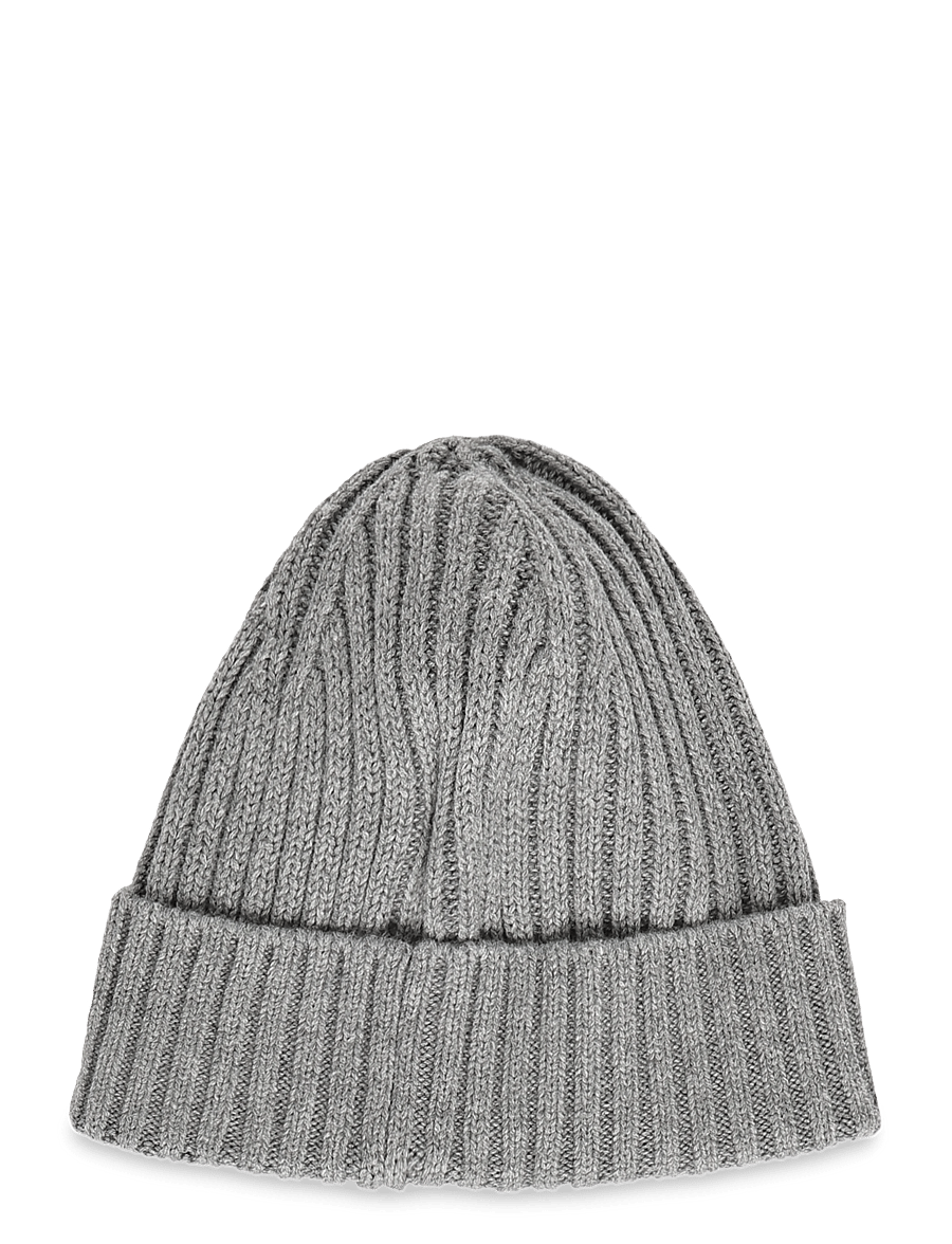 Copenhagen Colors - Cotton Knitted Classic Beanie - beanies - grey melange - 1