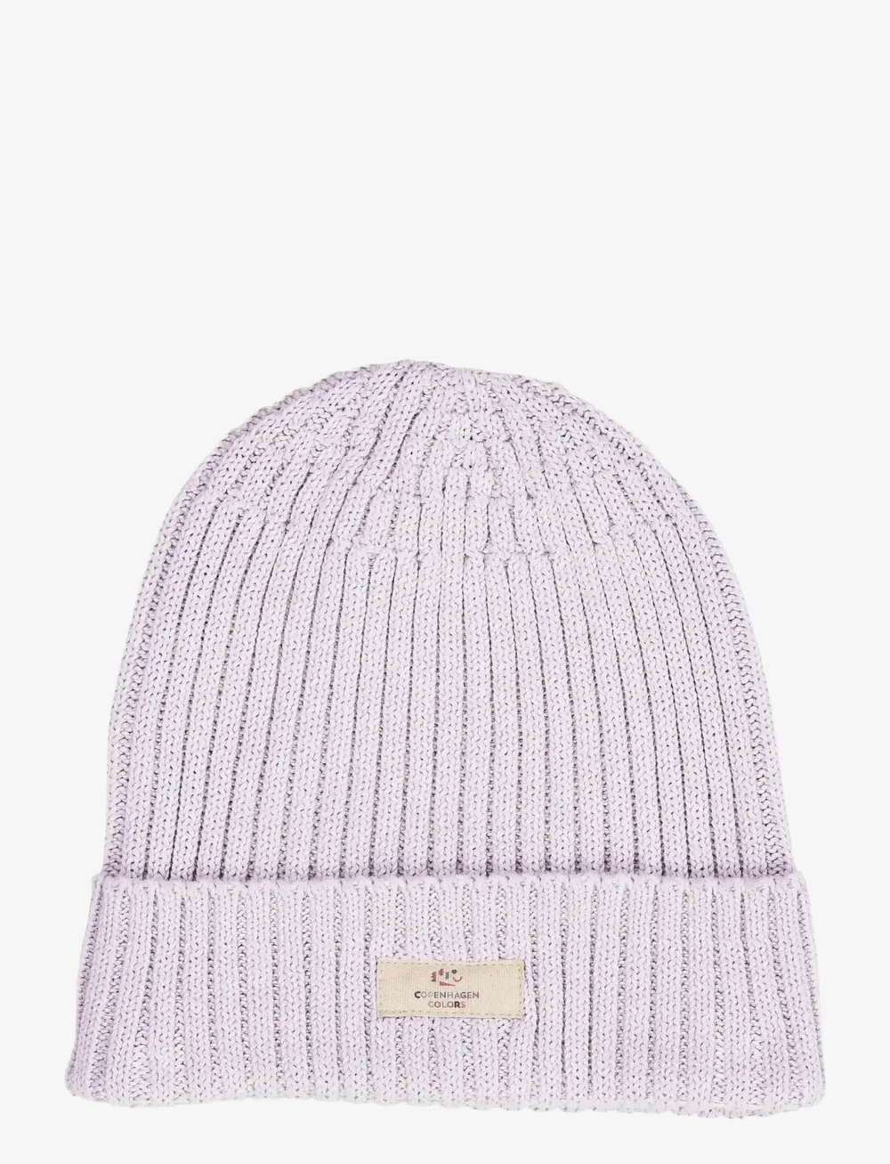 Copenhagen Colors - COTTON KNITTED CLASSIC BEANIE - beanies - lavender - 0