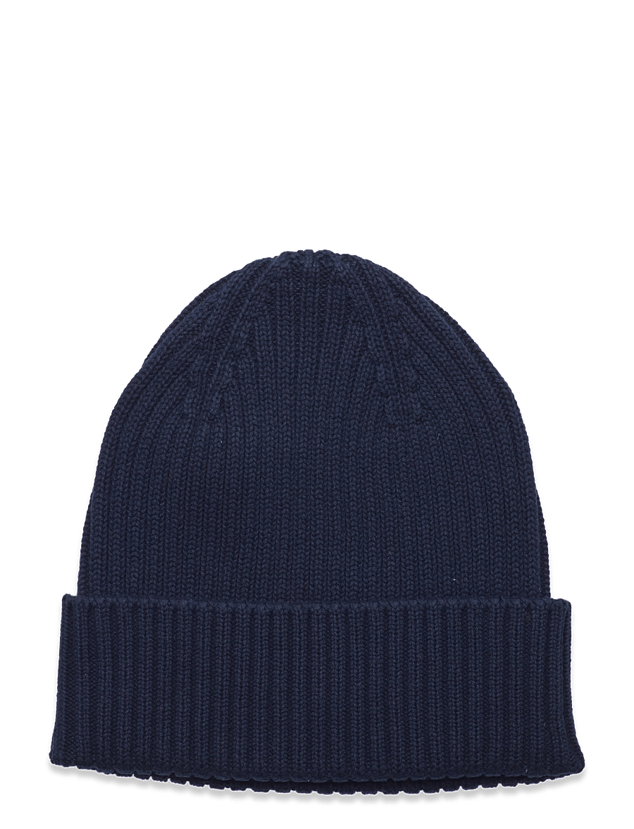 Copenhagen Colors - COTTON KNITTED CLASSIC BEANIE - beanies - navy - 1