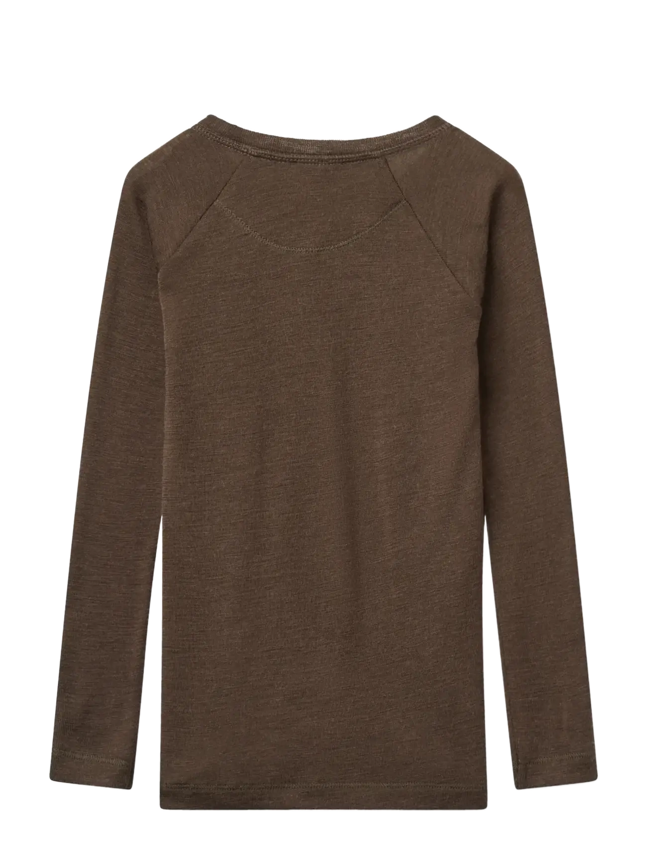 Copenhagen Colors - Merino Light Knitted T-Shirt LS - langärmelig - dk brown - 1