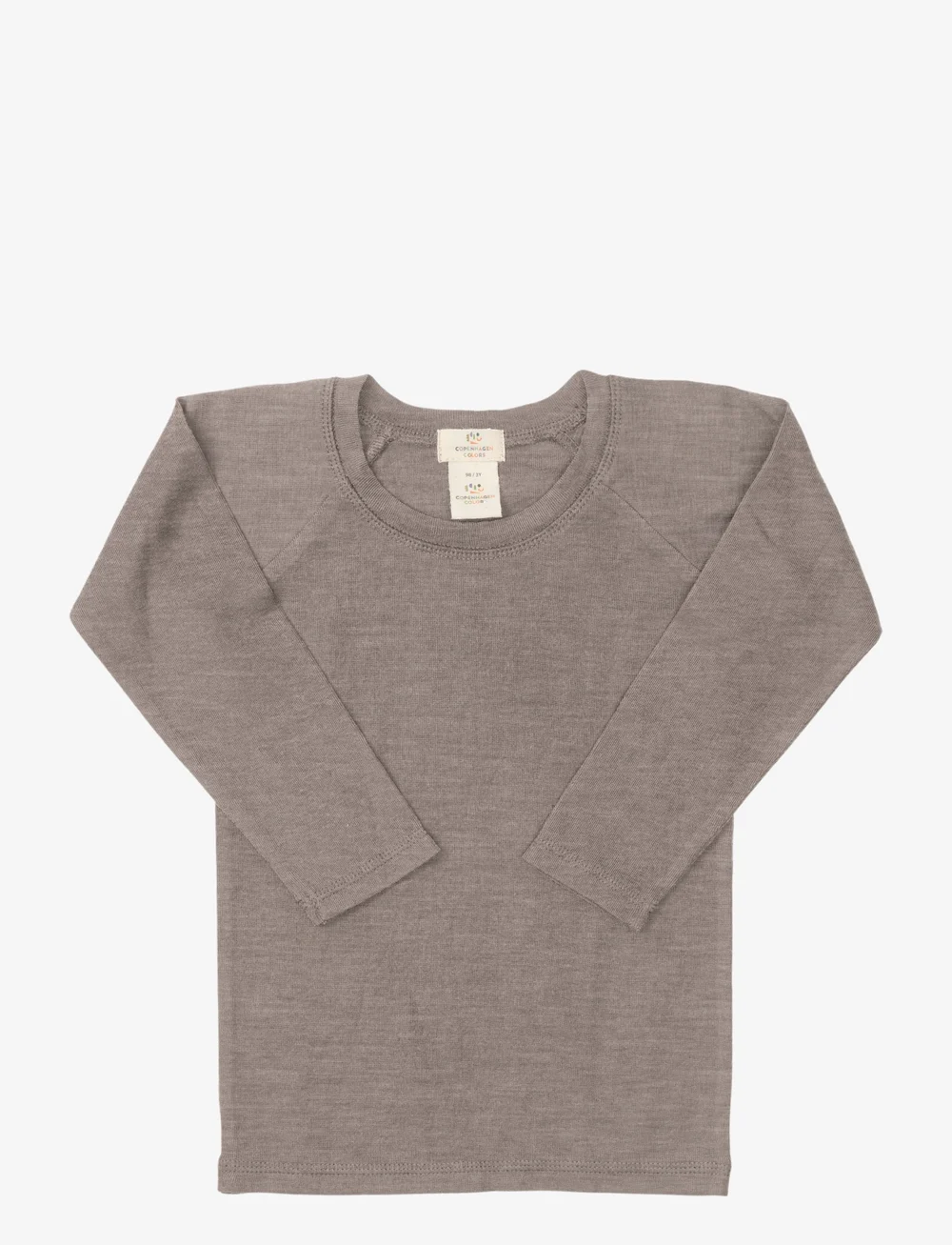 Copenhagen Colors - MERINO LIGHT KNITTED T-SHIRT LS - pikkade varrukatega t-särgid - natural melange - 0