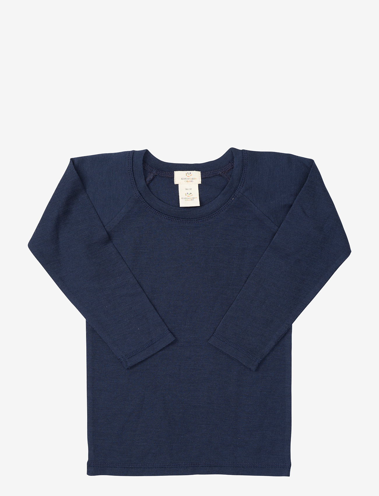 Copenhagen Colors - MERINO LIGHT KNITTED T-SHIRT LS - langærmede t-shirts - navy - 1