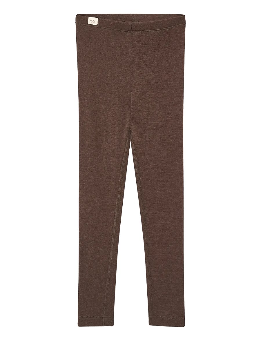 Copenhagen Colors - Merino Light Knitted Leggings - dk brown - 1