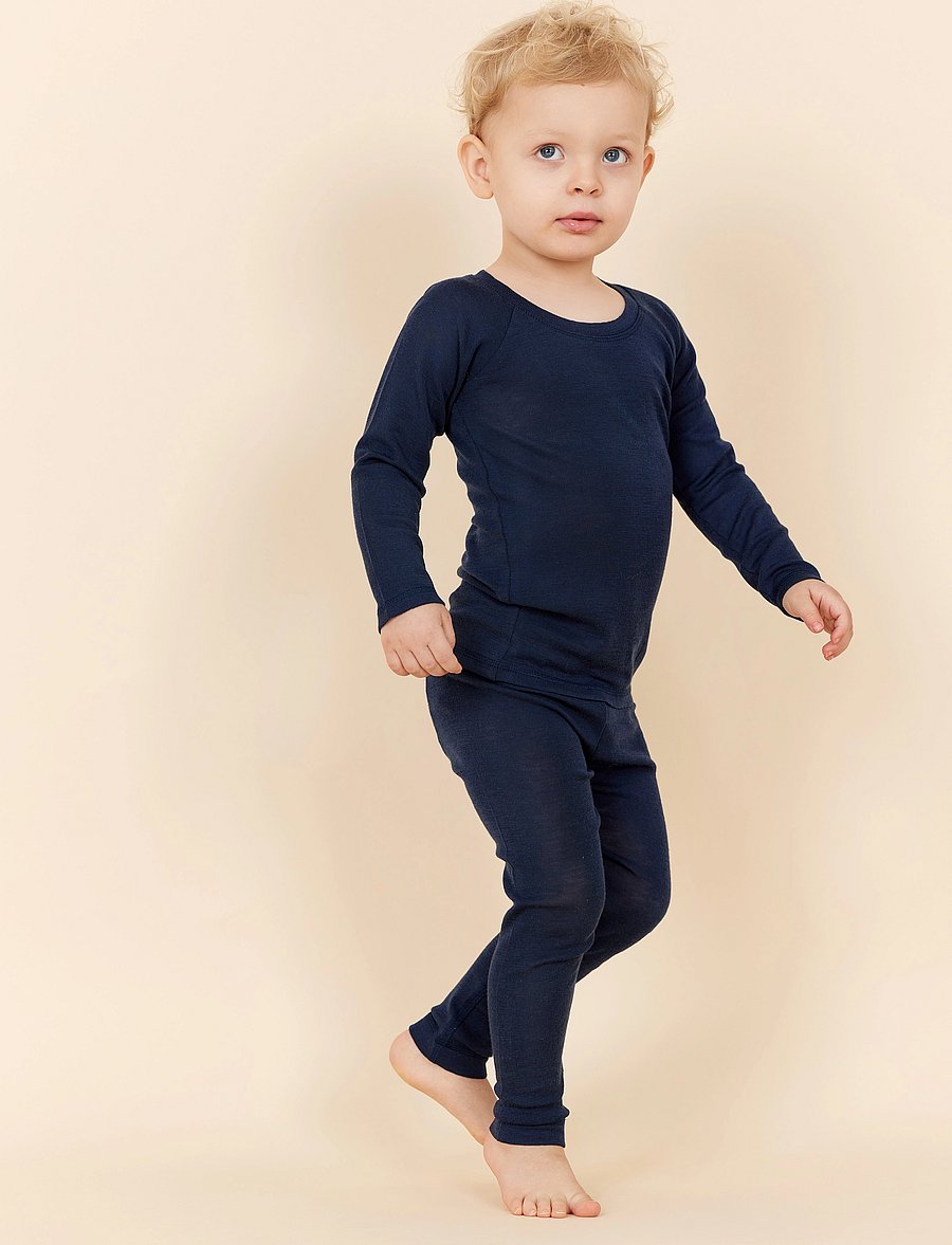 Copenhagen Colors - Merino Light Knitted Leggings - sügisesed riided - navy - 0