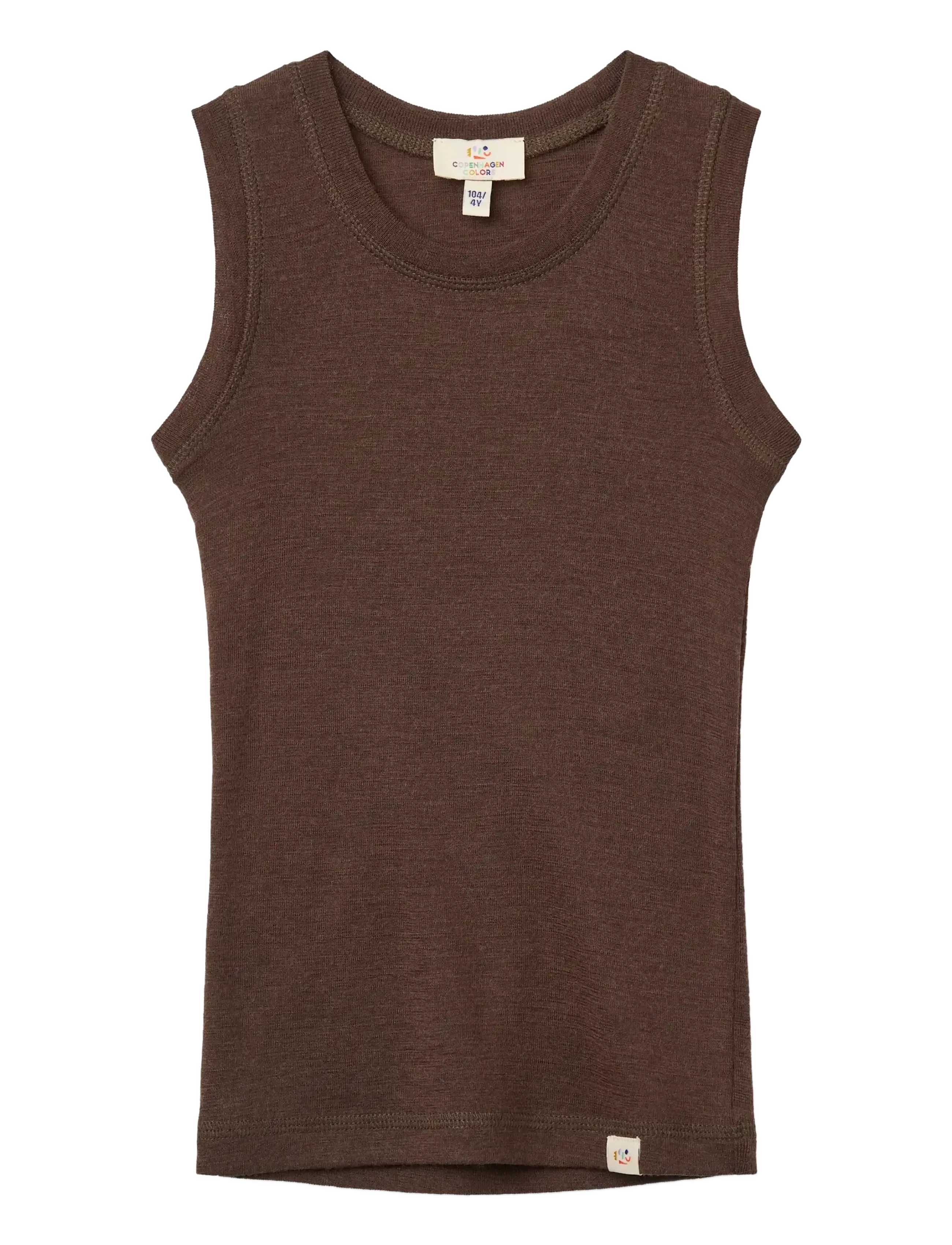 Copenhagen Colors Merino Light Knitted Tank - Underställ - DK BROWN / brown