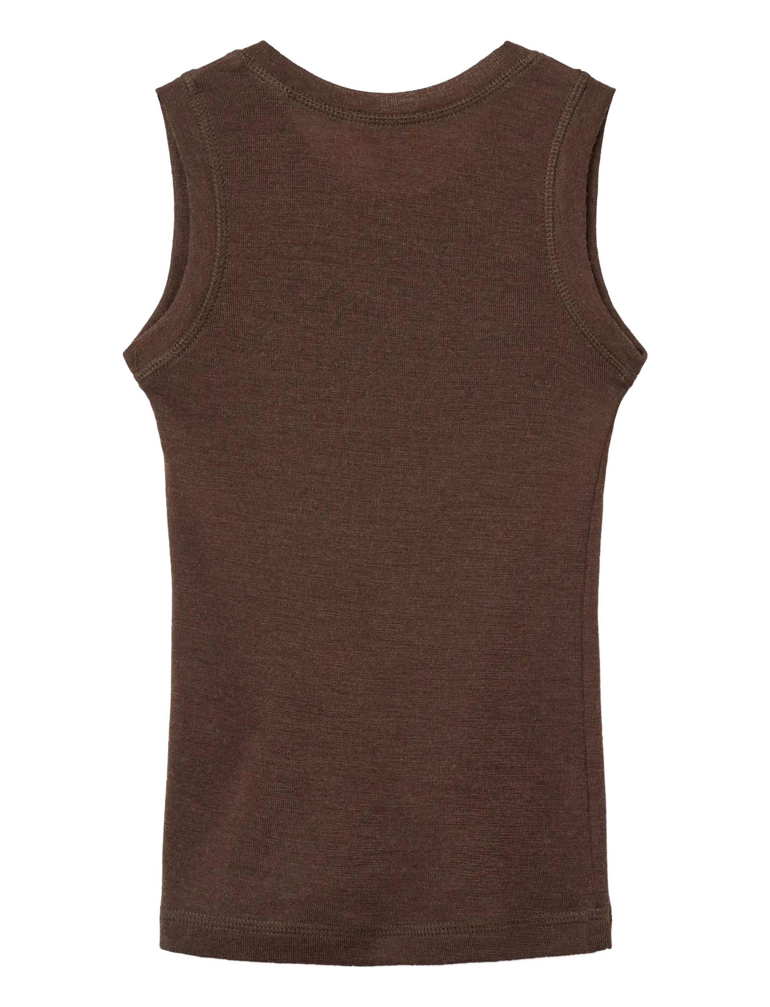 Copenhagen Colors - Merino Light Knitted Tank - dk brown - 1