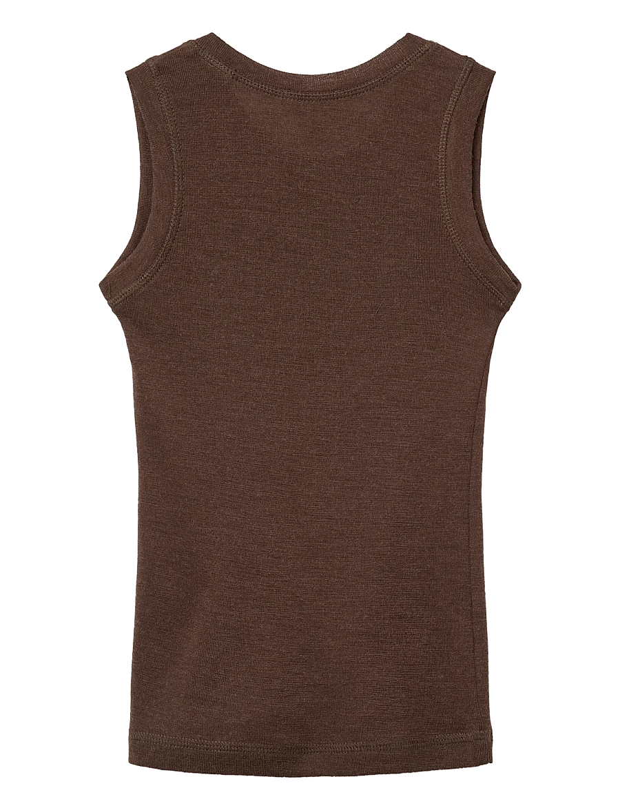 Copenhagen Colors - Merino Light Knitted Tank - base layer baby - dk brown - 1