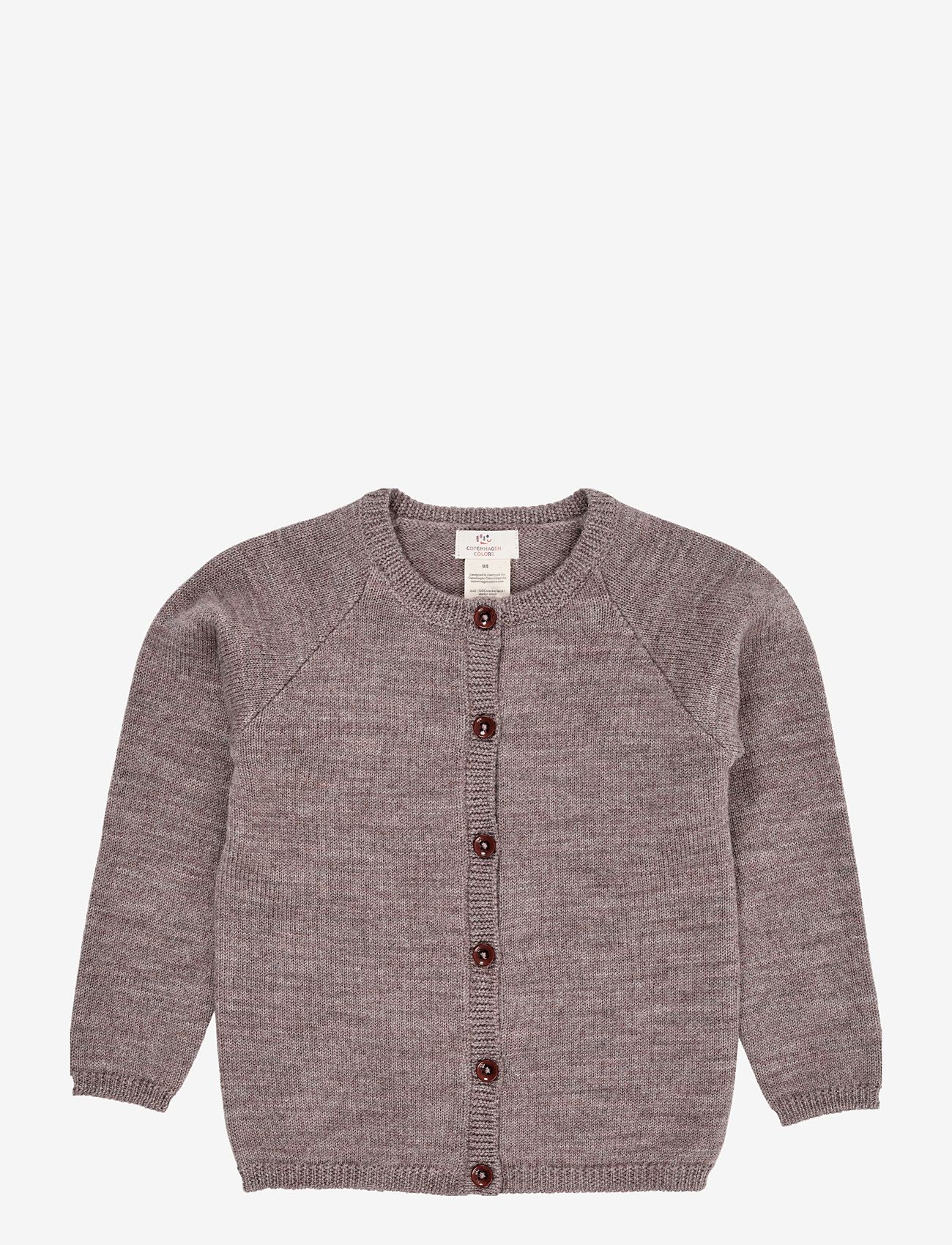 Copenhagen Colors - MERINO KNITTED CARDIGAN - koftor - natural melange - 0