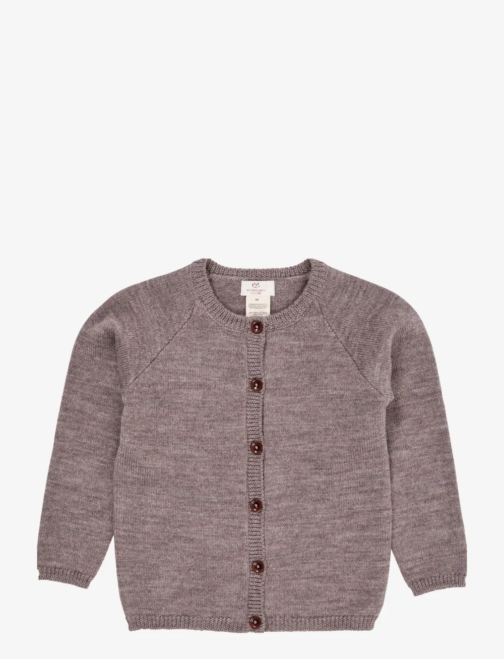 Copenhagen Colors - MERINO KNITTED CARDIGAN - cardigans - natural melange - 0