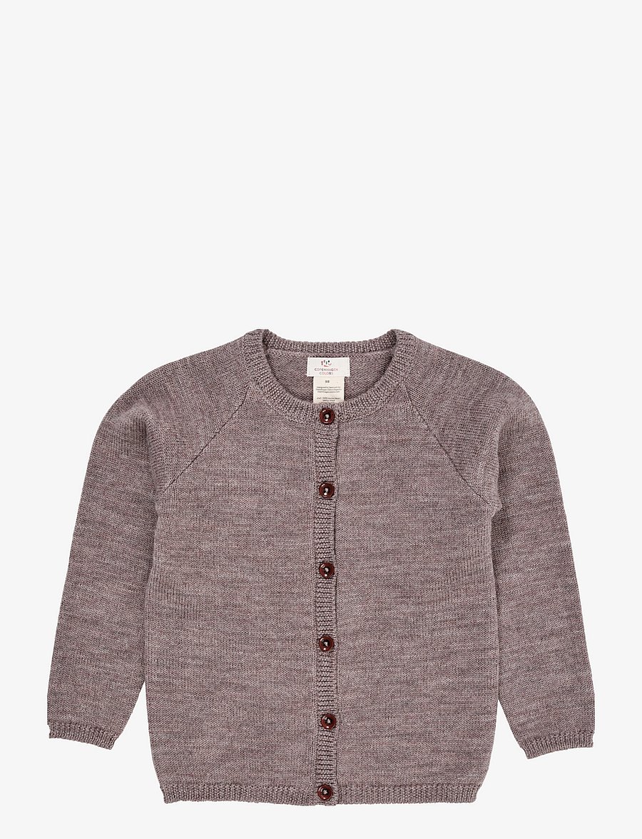 Copenhagen Colors - MERINO KNITTED CARDIGAN - kardiganid - natural melange - 0
