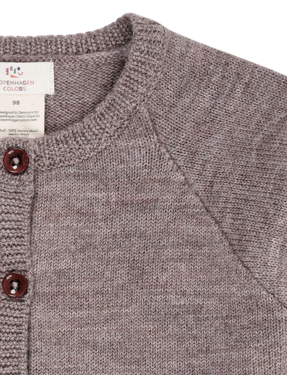 Copenhagen Colors - MERINO KNITTED CARDIGAN - cardigans - natural melange - 2