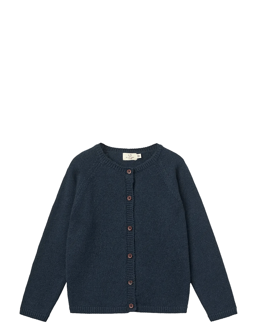 Copenhagen Colors - Merino Knitted Cardigan - koftor - navy - 0
