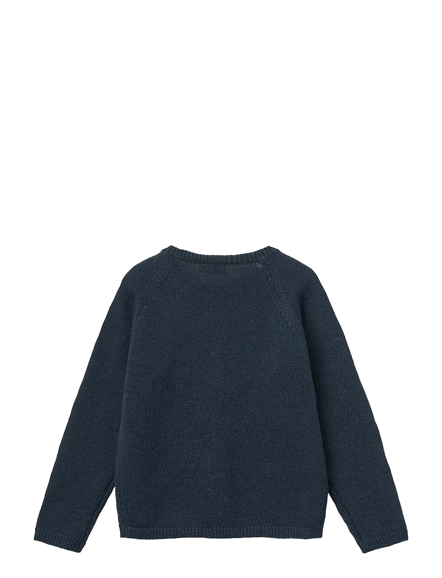 Copenhagen Colors - Merino Knitted Cardigan - koftor - navy - 1