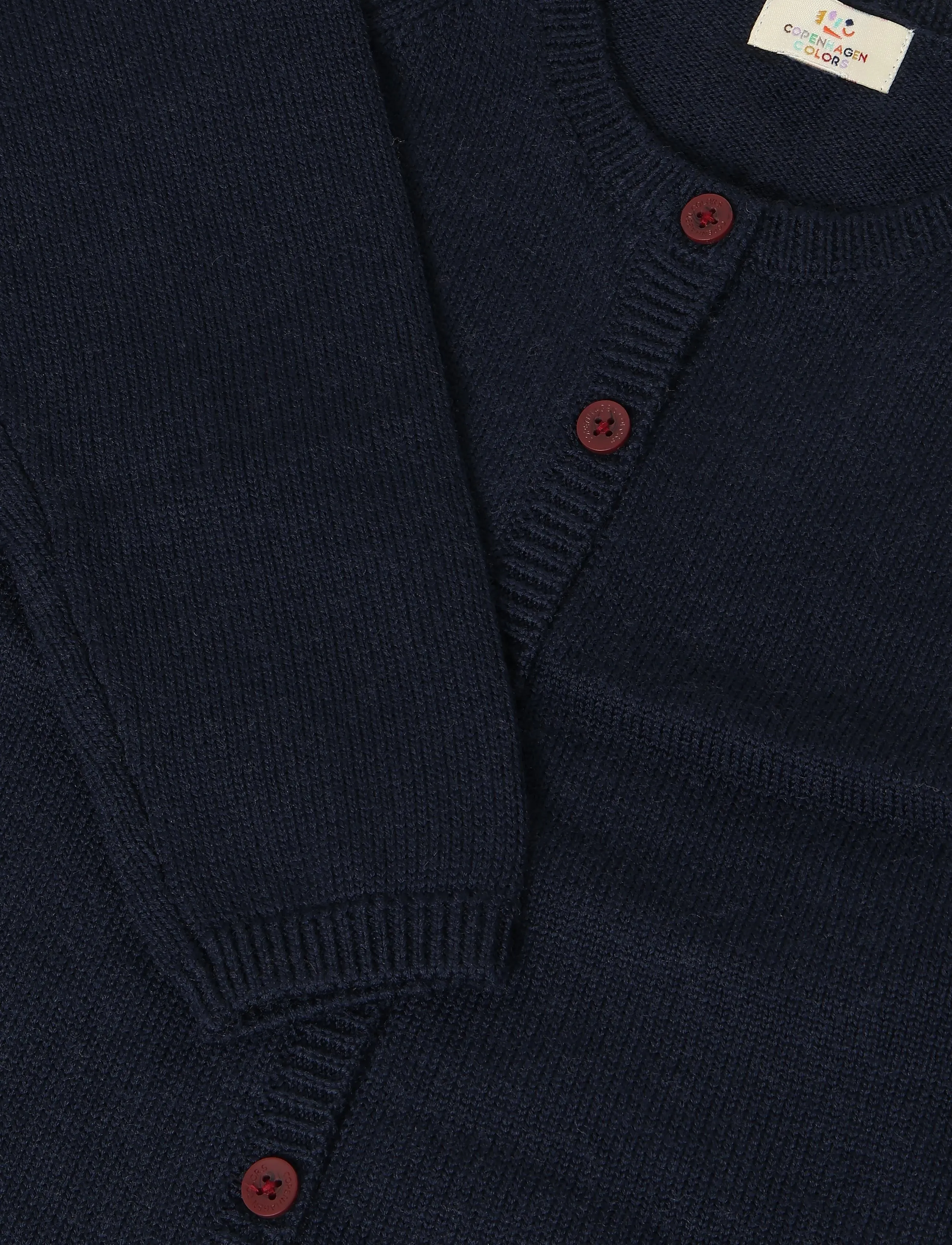 Copenhagen Colors - MERINO KNITTED CARDIGAN - cardigans - navy - 2