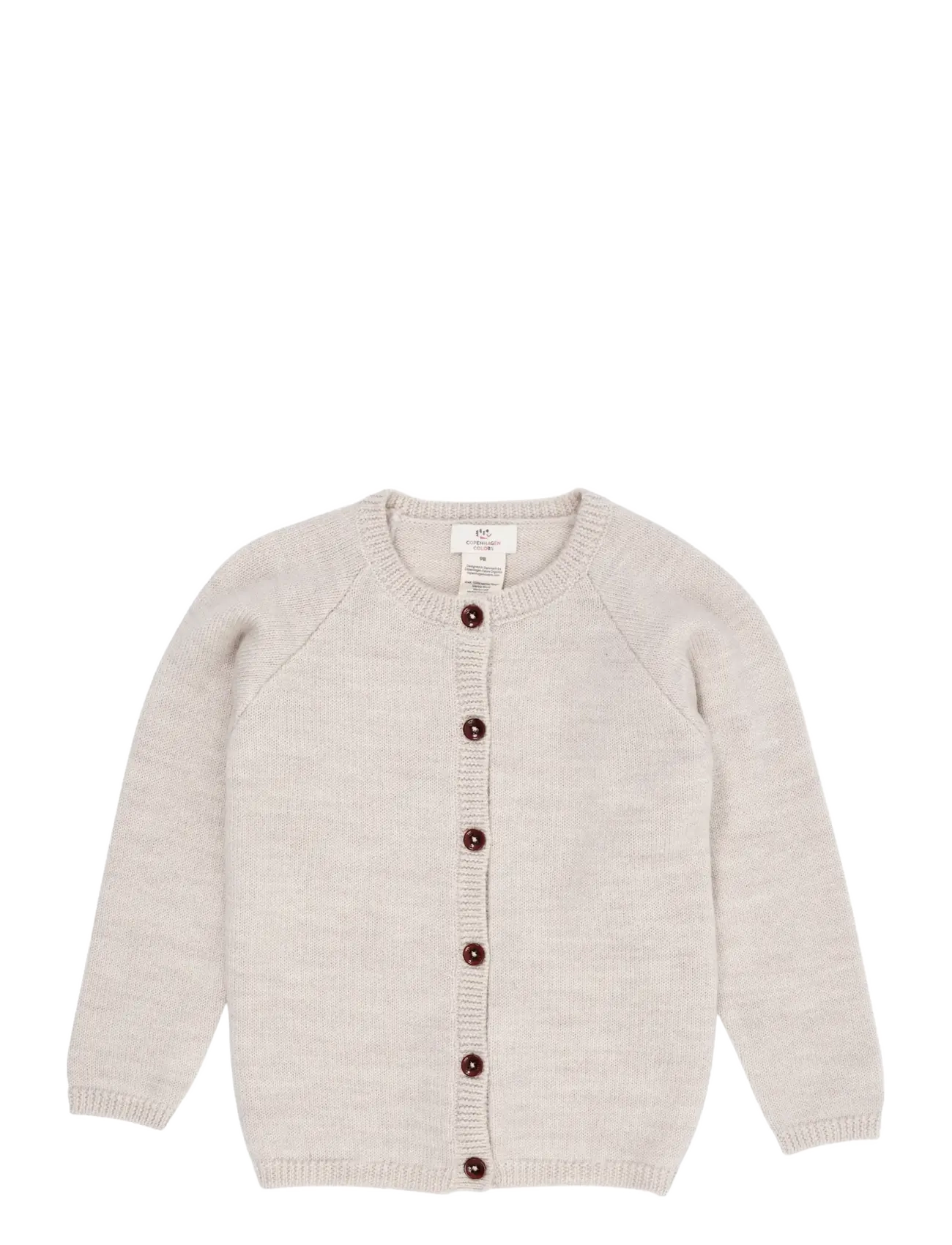 Copenhagen Colors - Merino Knitted Cardigan - kardiganid - pale cream melange - 2