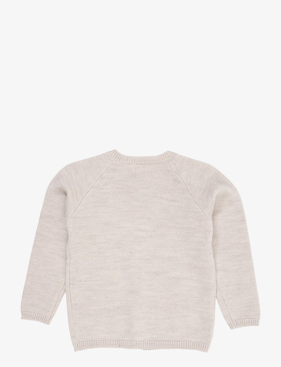 Copenhagen Colors - Merino Knitted Cardigan - odzież - pale cream melange - 2