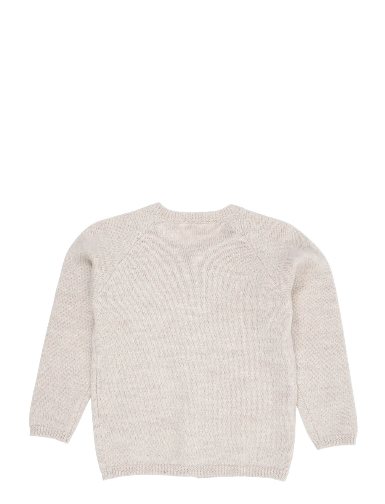 Copenhagen Colors - Merino Knitted Cardigan - kardiganid - pale cream melange - 3