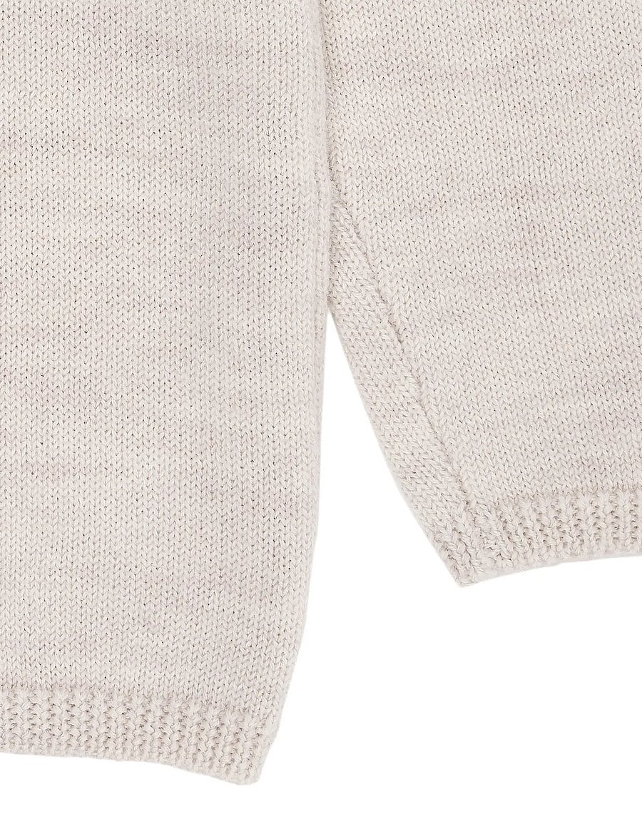 Copenhagen Colors - Merino Knitted Cardigan - odzież - pale cream melange - 5