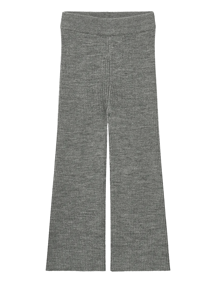 Copenhagen Colors - Merino Wide Rib Pants - beebipüksid - grey melange - 1