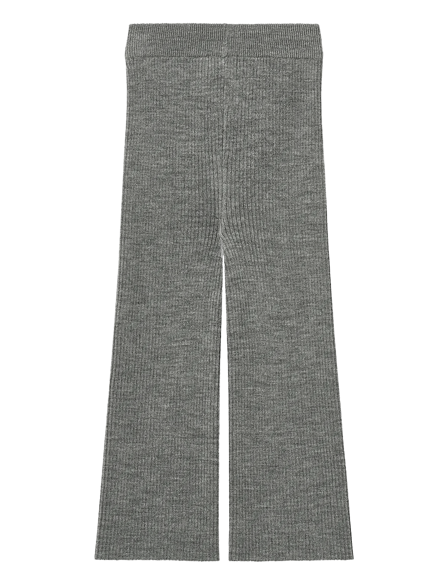 Copenhagen Colors - Merino Wide Rib Pants - beebipüksid - grey melange - 2