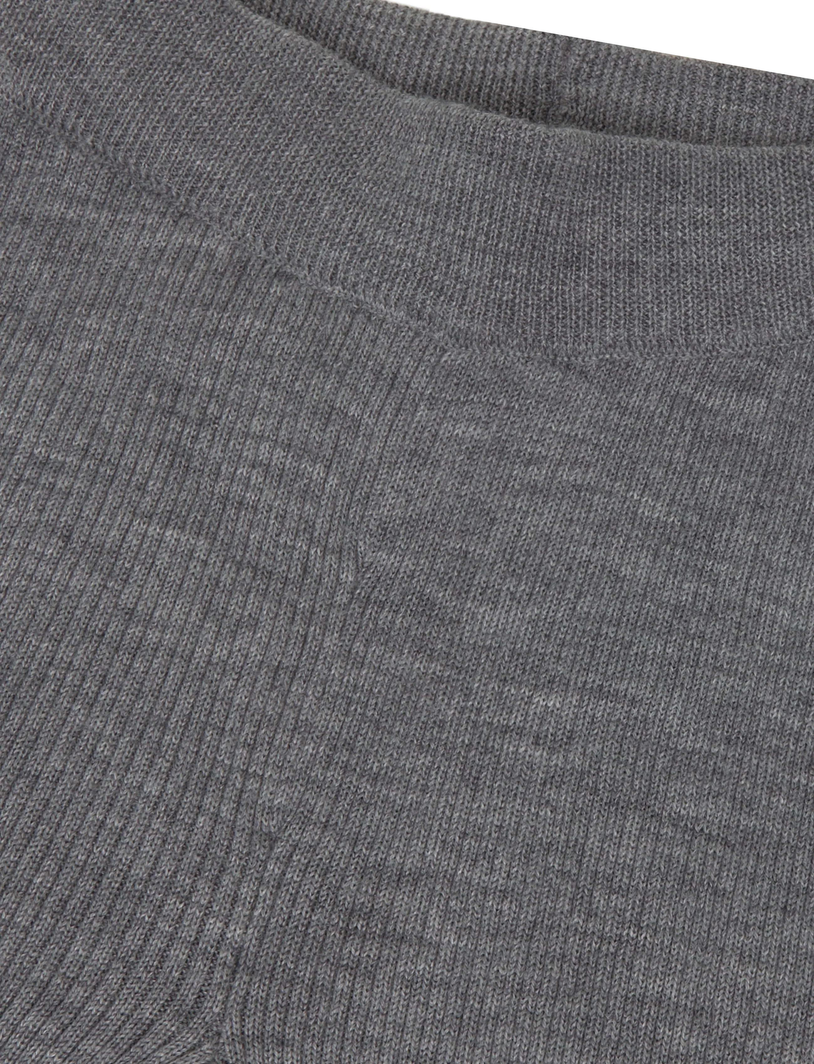 Copenhagen Colors - Merino Wide Rib Pants - beebipüksid - grey melange - 3