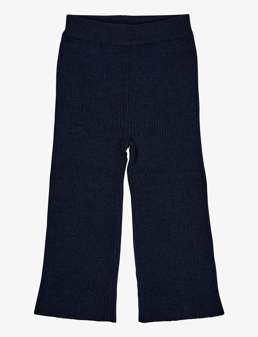Copenhagen Colors - Merino Wide Rib Pants - beebipüksid - navy - 0