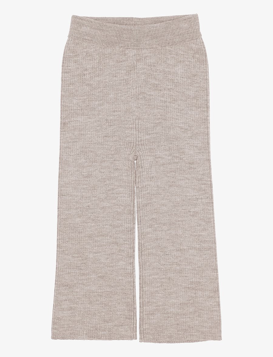 Copenhagen Colors - Merino Wide Rib Pants - pale cream melange - 1