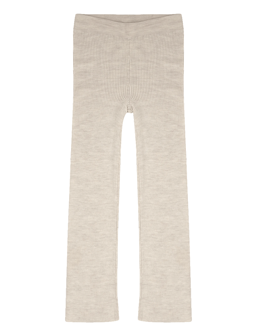 Copenhagen Colors - Merino Wide Rib Pants - sügisesed riided - pale cream melange - 2