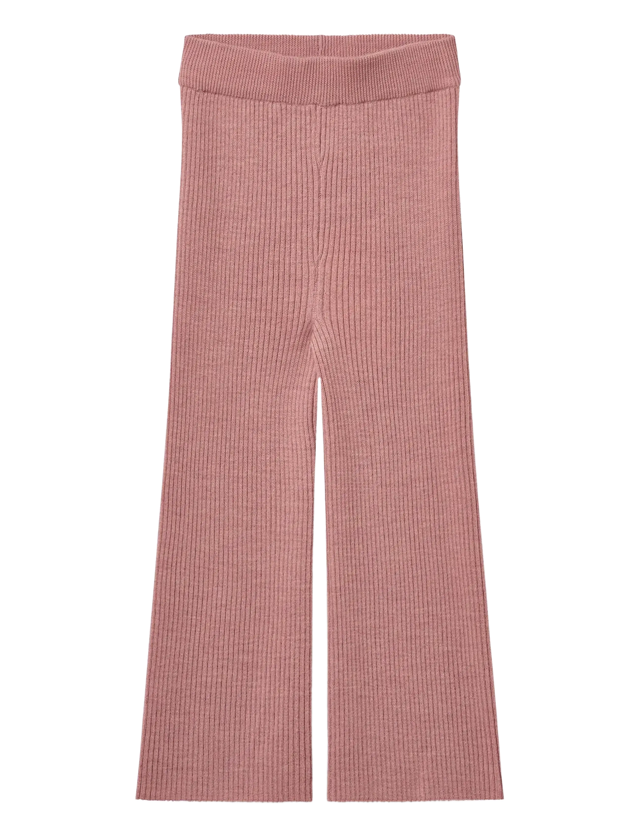 Copenhagen Colors Merino Wide Rib Pants - Nederdelar - WINTER ROSE / pink/rose
