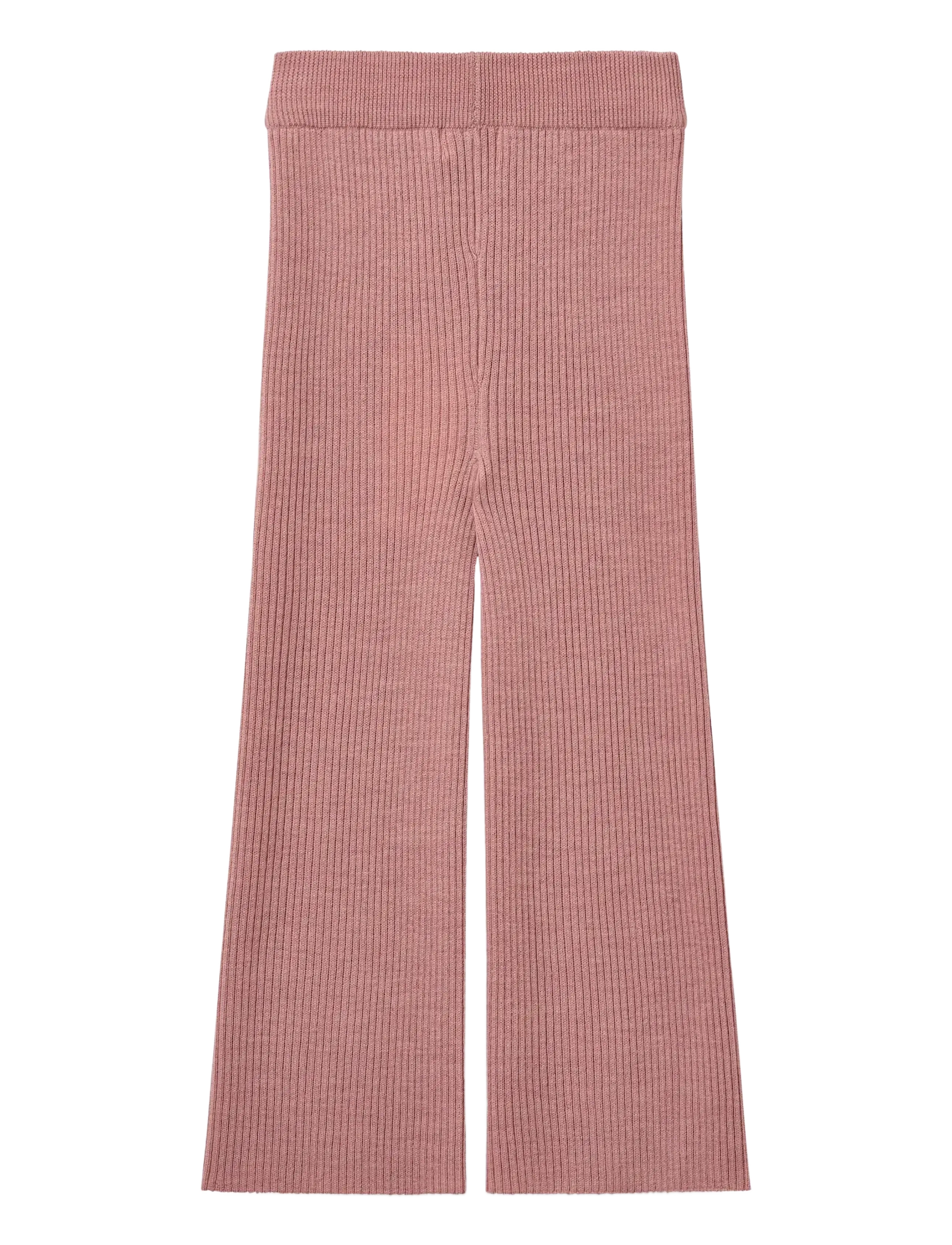 Copenhagen Colors - Merino Wide Rib Pants - babybyxor - winter rose - 1