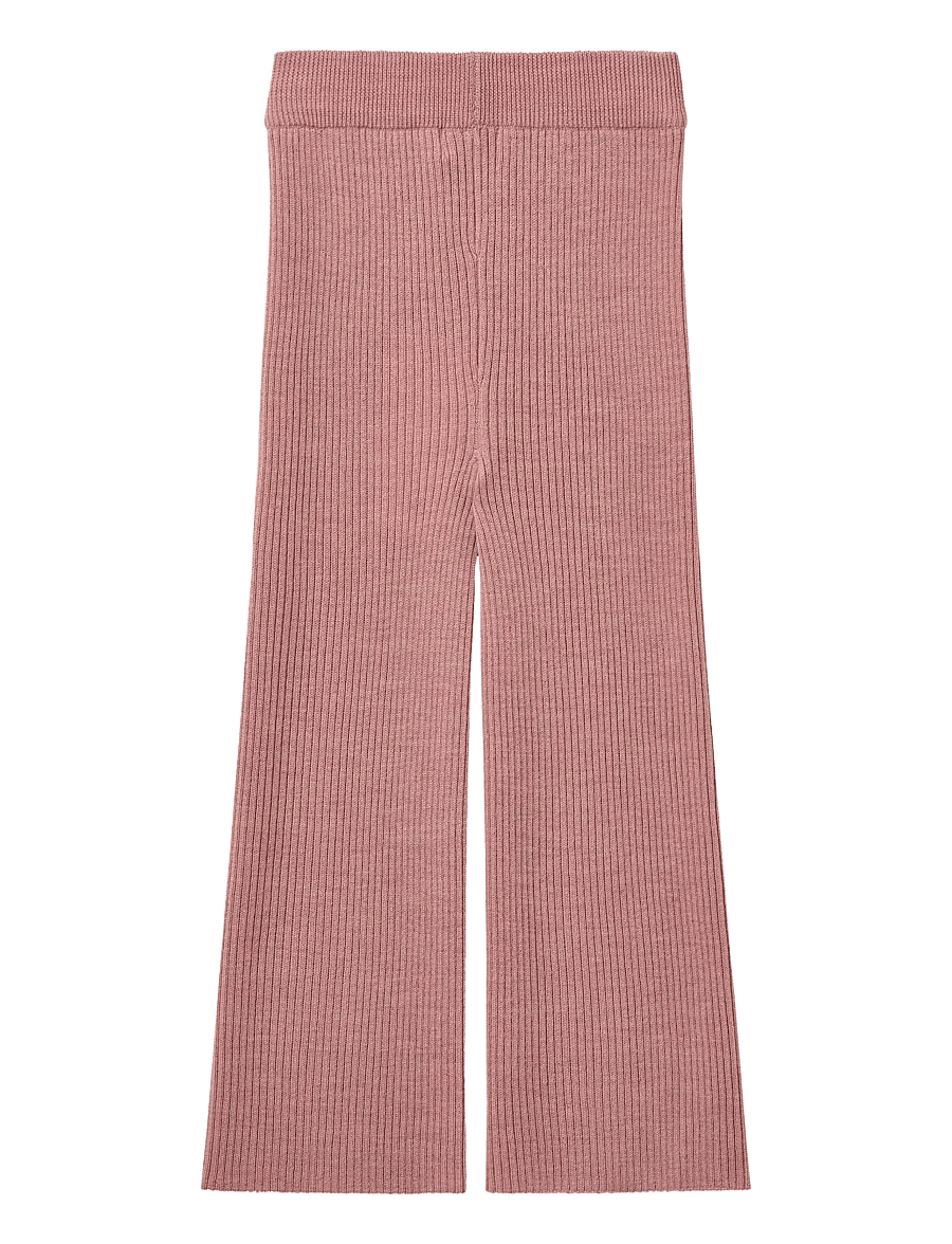 Copenhagen Colors - Merino Wide Rib Pants - babybyxor - winter rose - 1