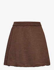 Copenhagen Colors - SPEKTAKEL CLASSIC MERINO SKIRT - short skirts - dk brown - 0