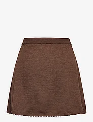 Copenhagen Colors - SPEKTAKEL CLASSIC MERINO SKIRT - short skirts - dk brown - 1