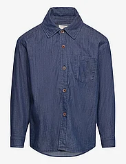 Copenhagen Colors - SUPER LIGHT DENIM CLASSIC SHIRT - long-sleeved shirts - dk denim blue - 0