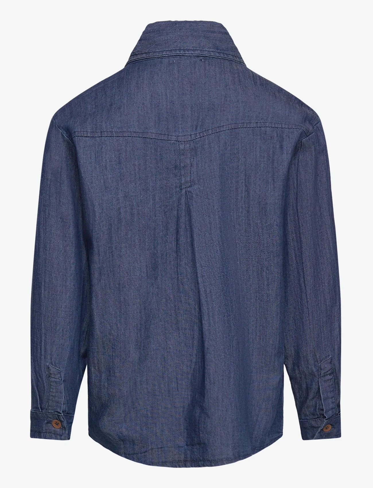 Copenhagen Colors - SUPER LIGHT DENIM CLASSIC SHIRT - long-sleeved shirts - dk denim blue - 1