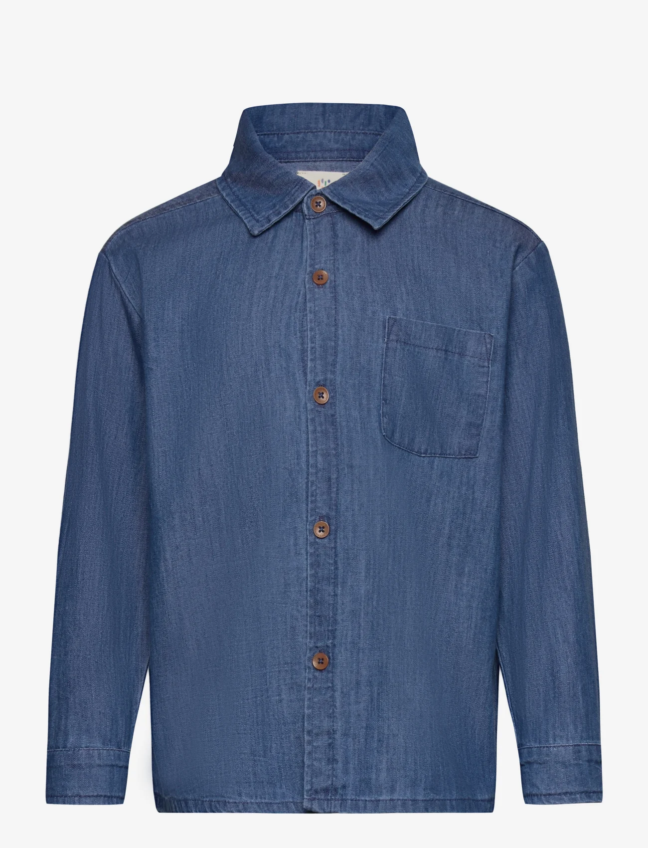 Copenhagen Colors - SUPER LIGHT DENIM CLASSIC SHIRT - long-sleeved shirts - lt denim blue - 0