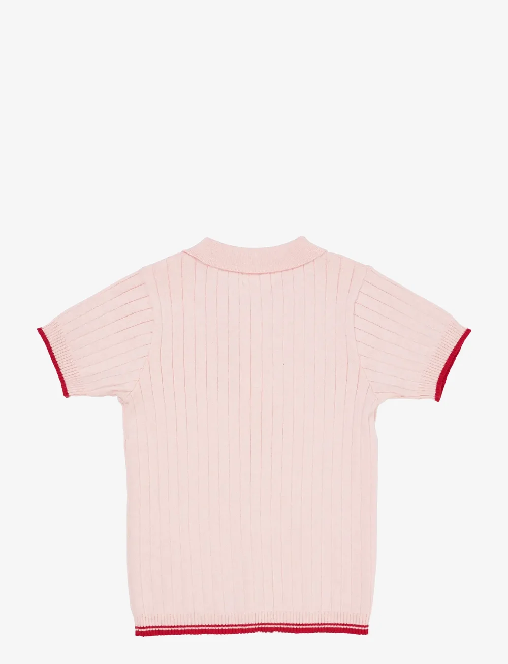 Copenhagen Colors - RIB KNITTED POLO - kurzärmelig - ballerina/berry comb. - 1